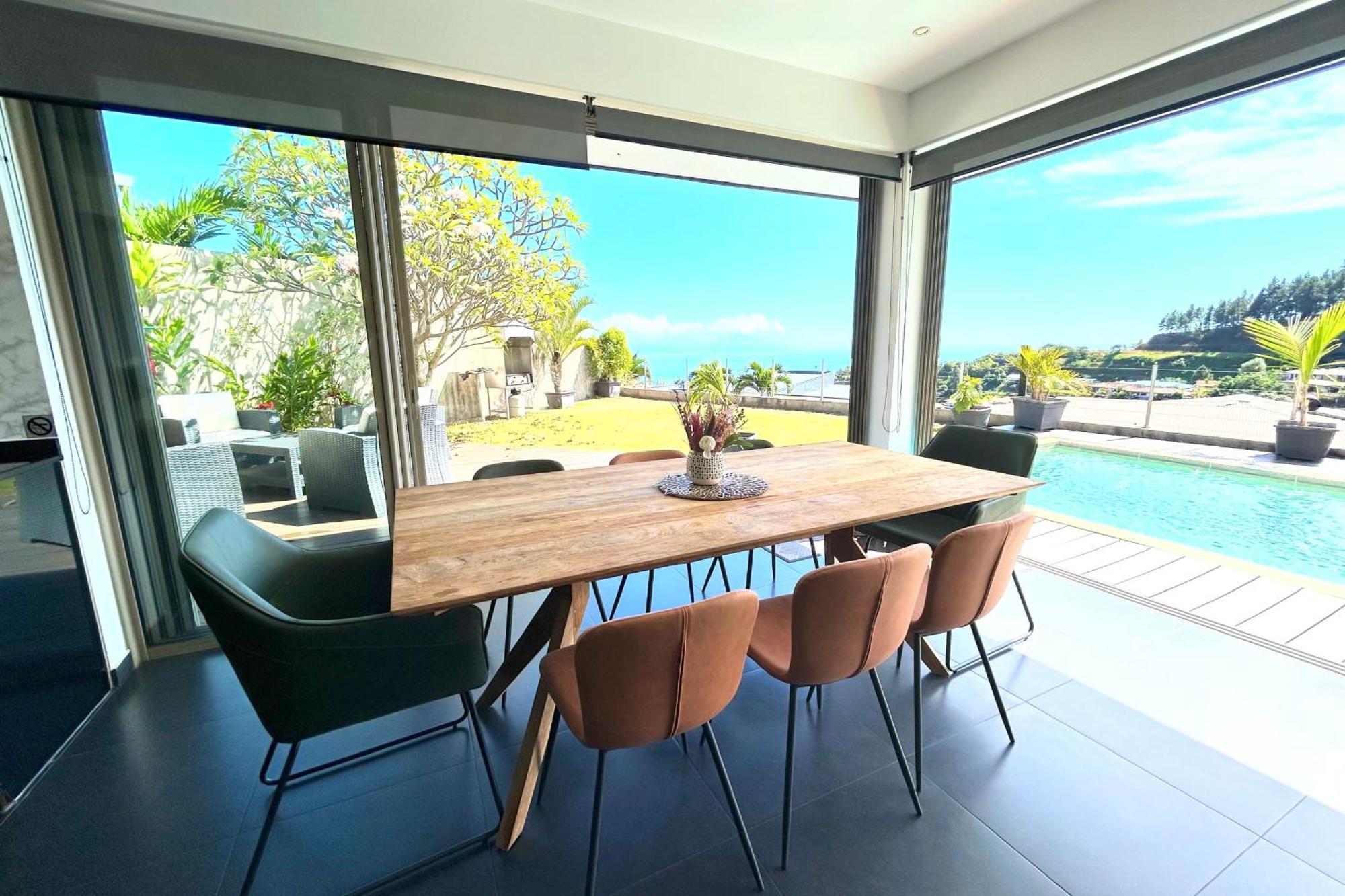Villa Tiki Wonderfull Sea View Punaauia  Bagian luar foto